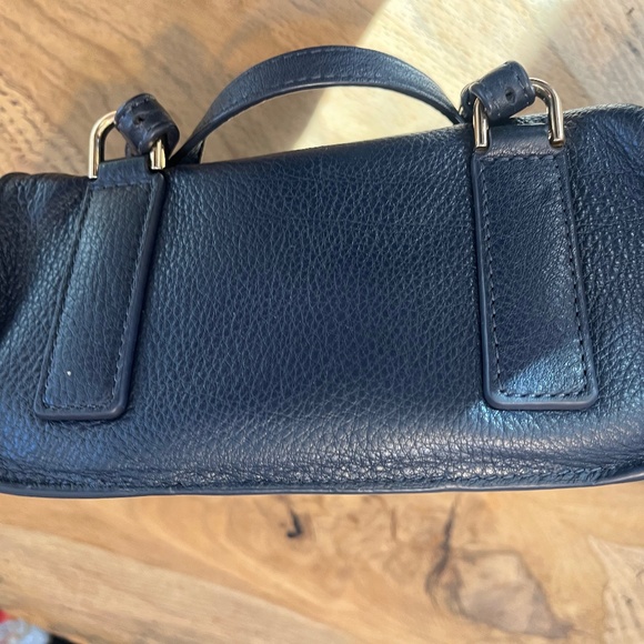 Authentic Michael Kors MK Blue Floral Studded Backpack Purse - Picture 8 of 17